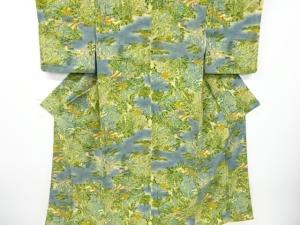 風景模様小紋着物